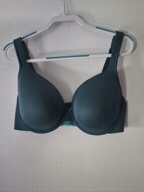 Cacique Lane Bryant Green Lightly Lined Full Coverage Bra 42DD